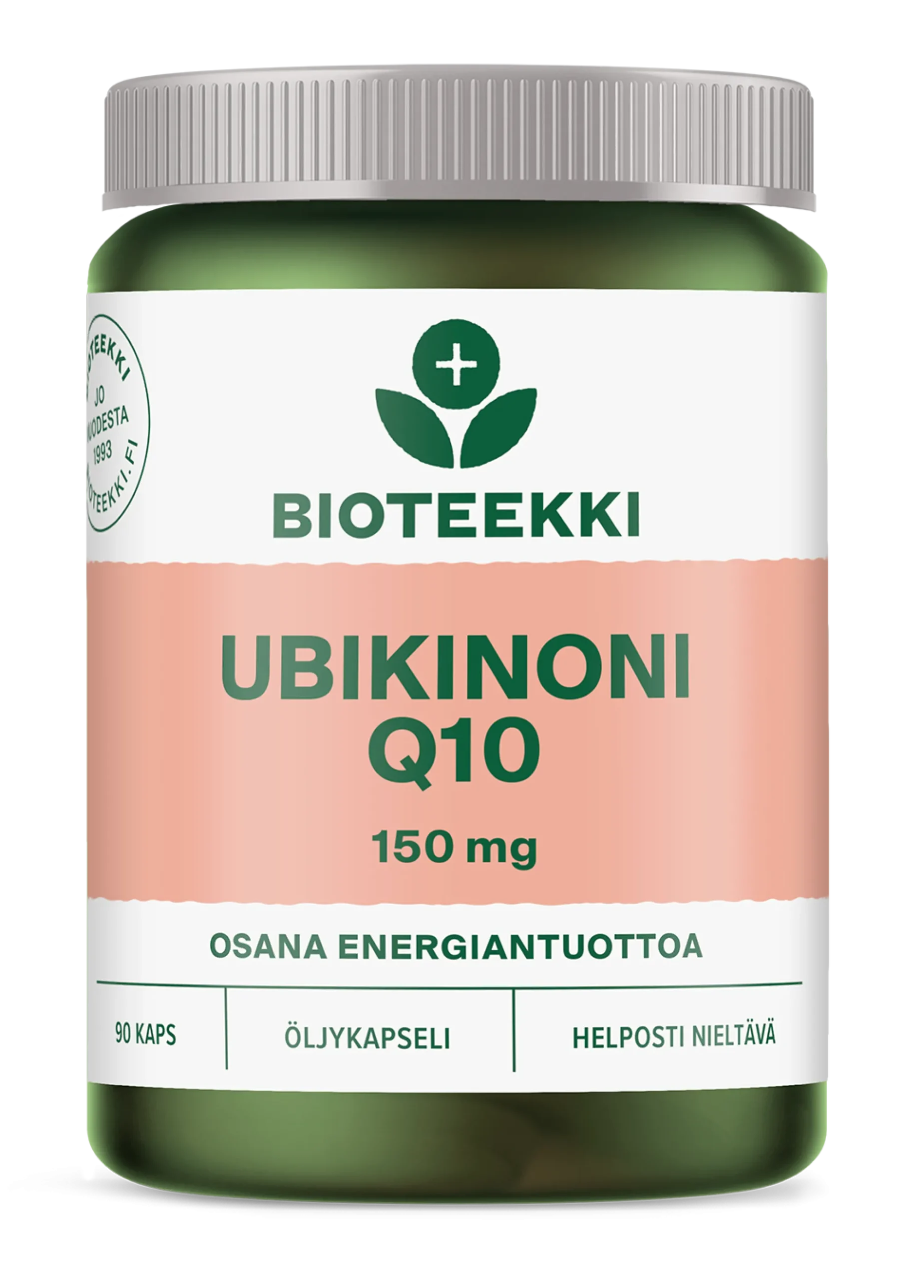 Bioteekki Ubikinoni Q10 kapseli 90 kpl