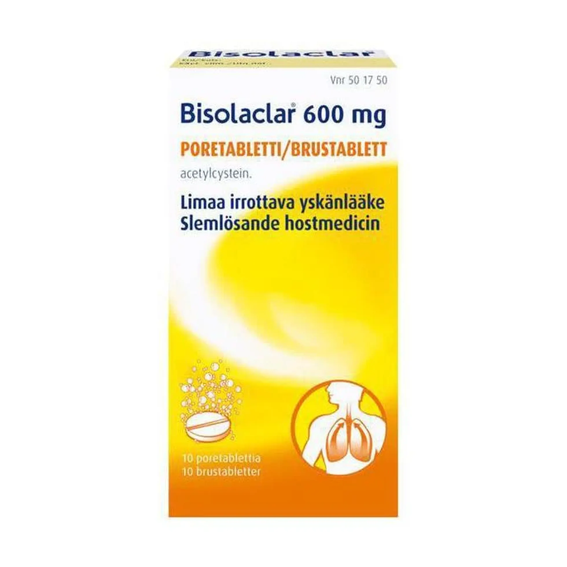 Bisolaclar 600 mg -poretabletti
