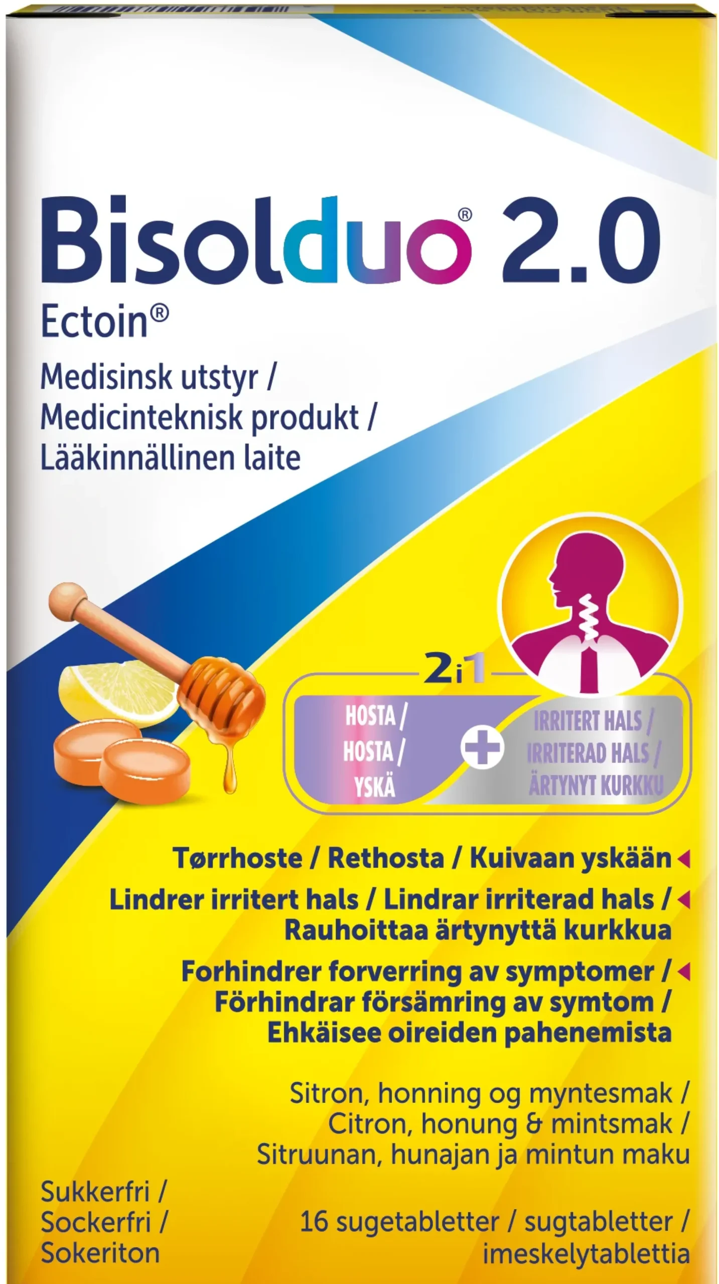 Bisolduo 2.0 imeskelytabletti 16 kpl