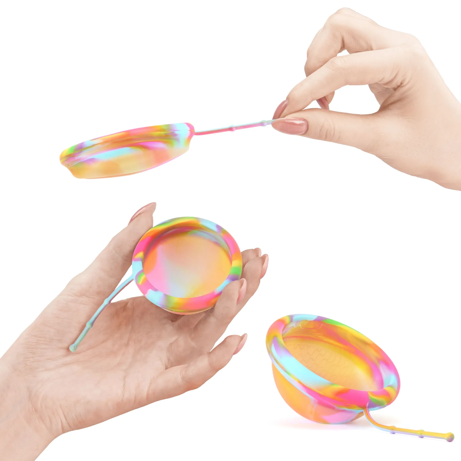 Bodyotics Comfydisc Kuukautislevyt narulla S & L - Rainbow