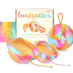 Bodyotics Comfydisc Kuukautislevyt narulla S & L - Rainbow