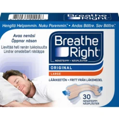 Breathe Right nenäteippi Large Tan 30kpl
