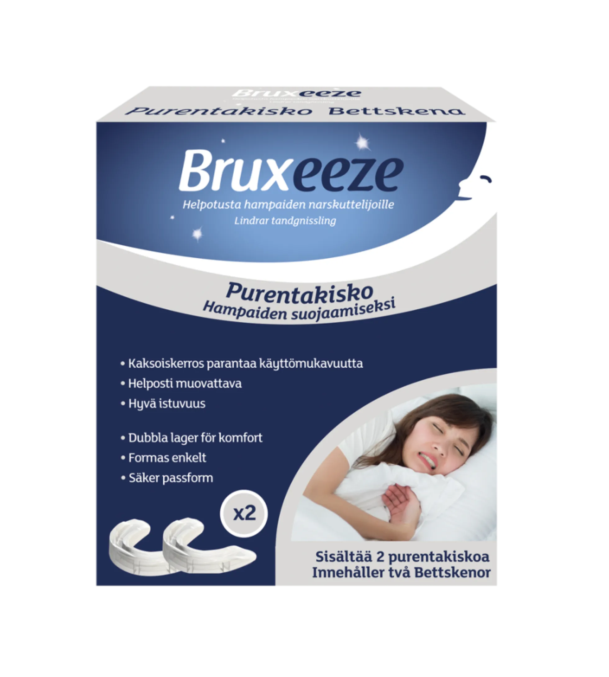 Bruxeeze Night Guard purentakisko 2 kpl