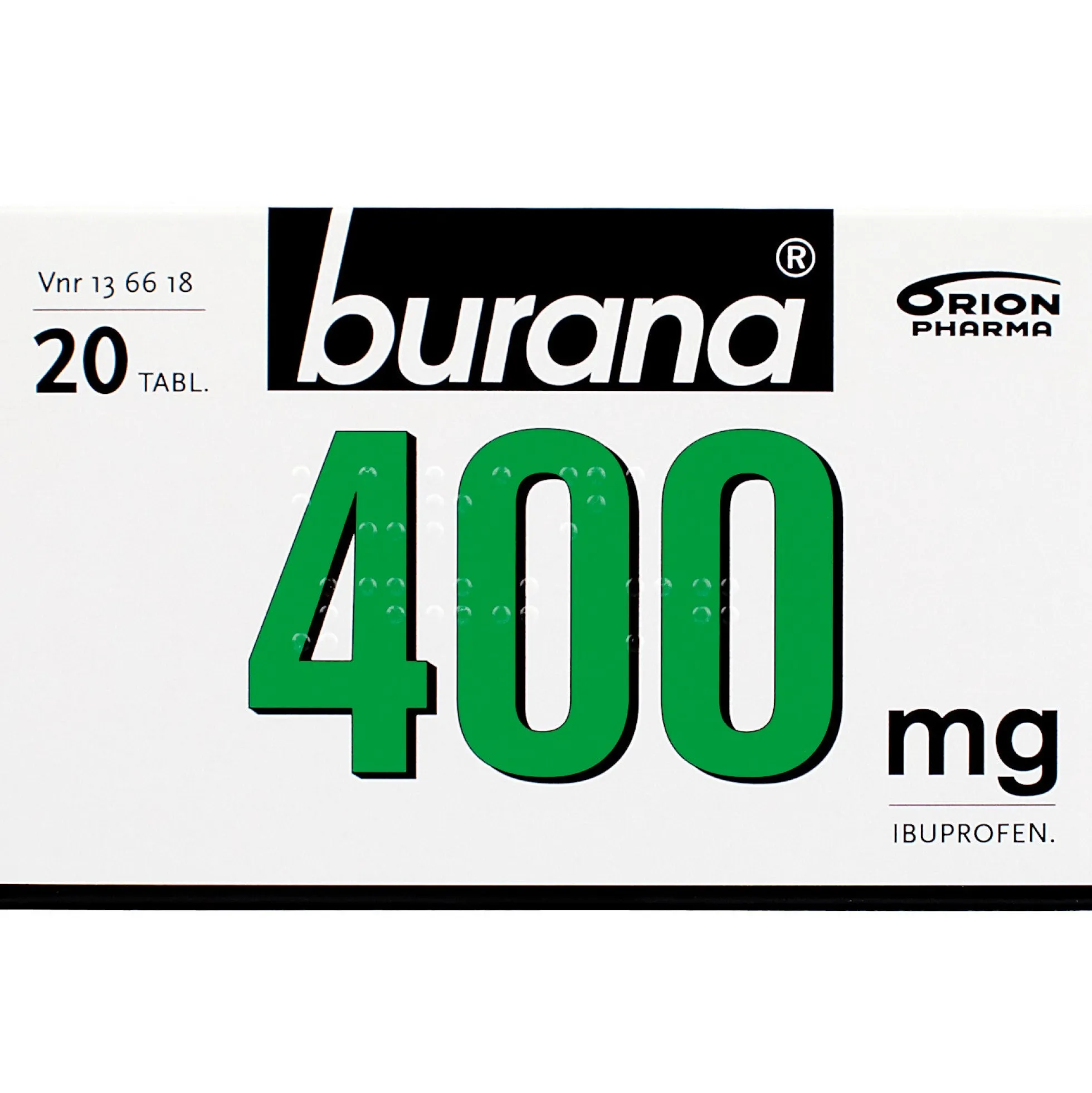 Burana 400 mg tabletti - eri kokoja