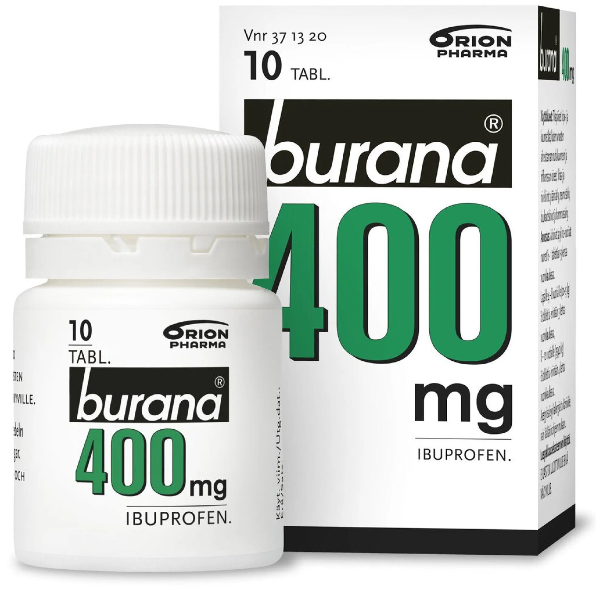 Burana 400 mg tabletti - eri kokoja