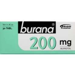 Burana 200 mg -tabletti -eri kokoja