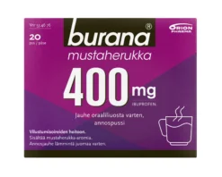 Burana mustaherukka 400 mg jauhe - eri kokoja