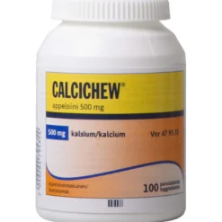 Calcichew appelsiini 500 mg -purutabletti