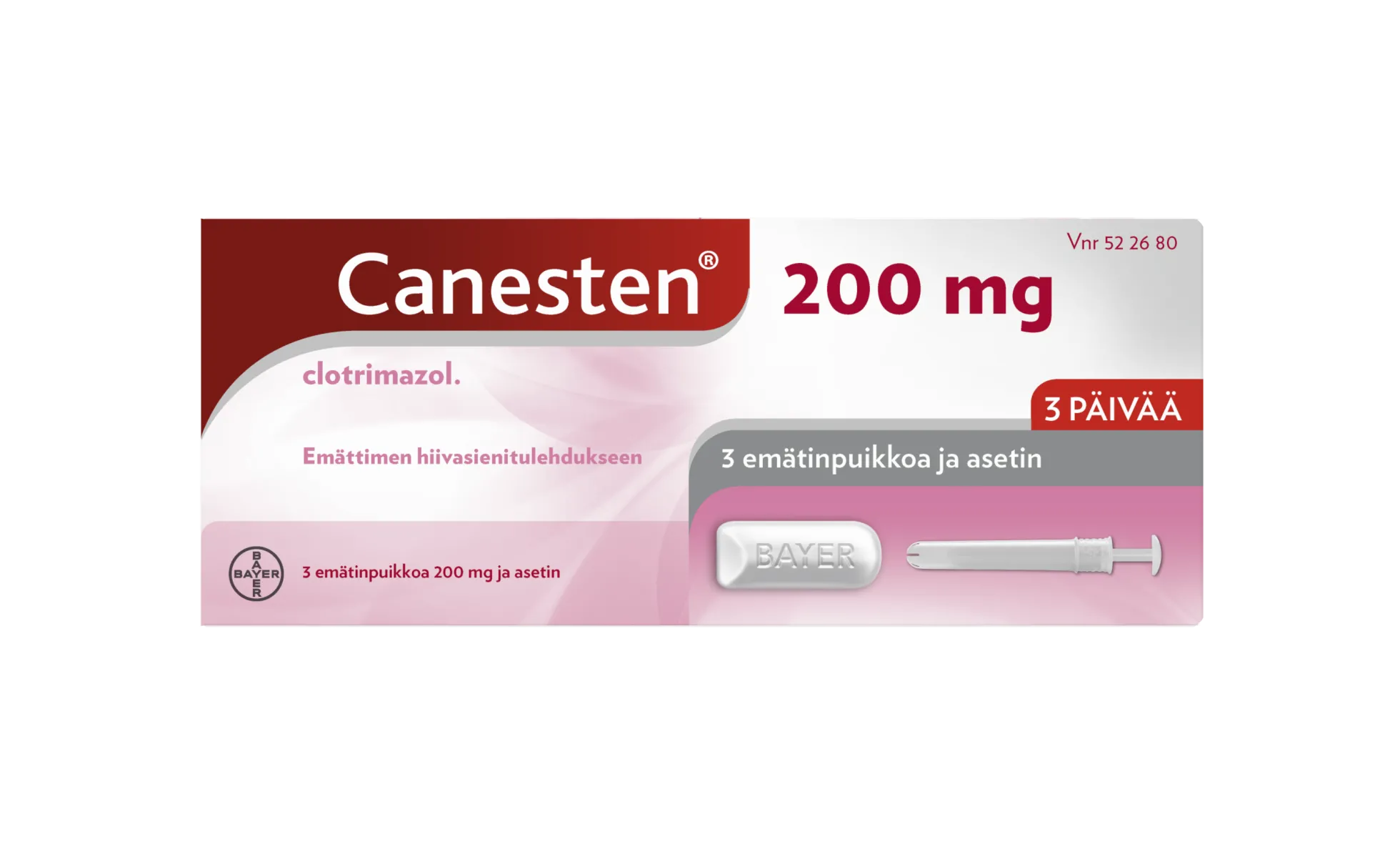 Canesten 200 mg -emätinpuikko
