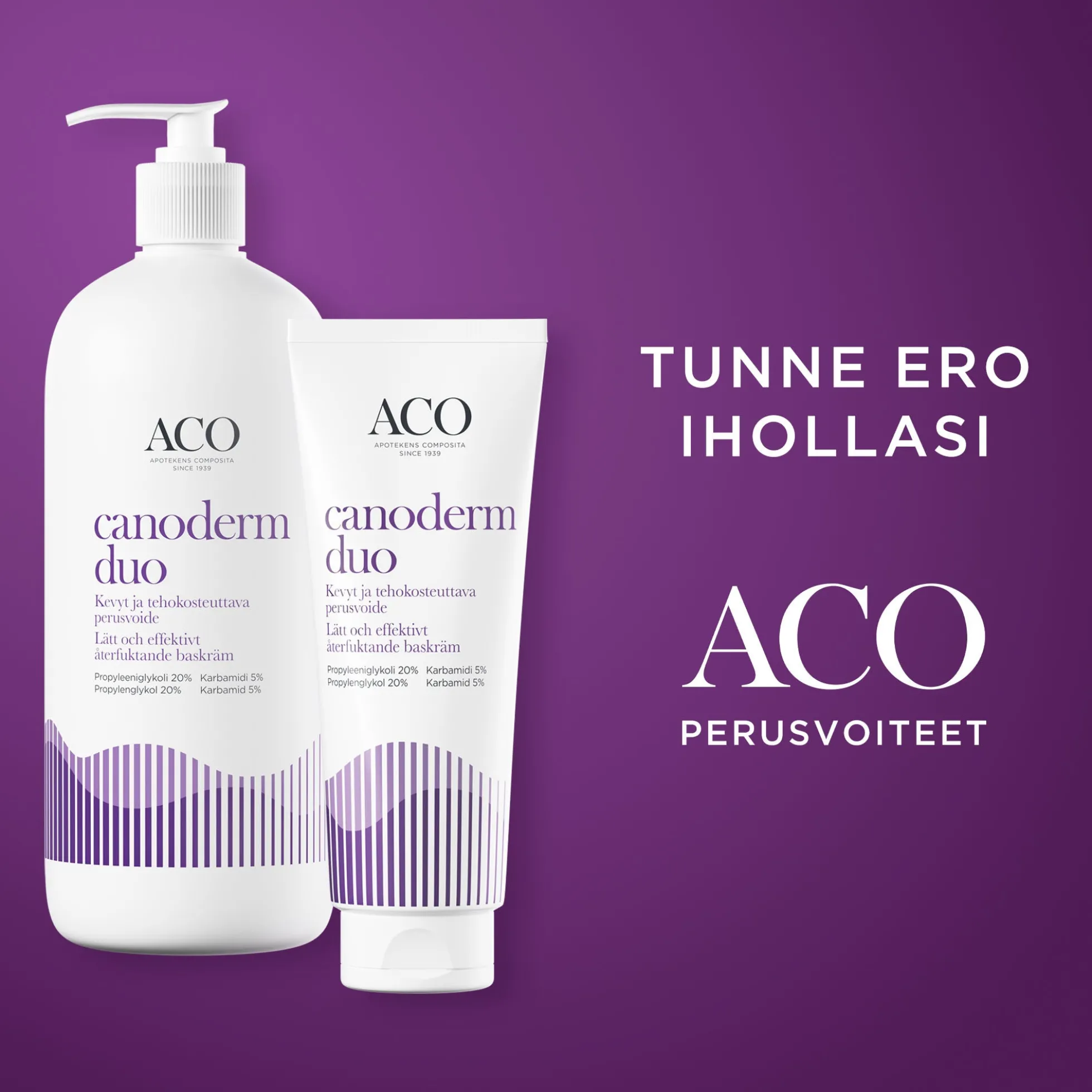 Canoderm Duo kevyt ja tehokosteuttava perusvoide 210g