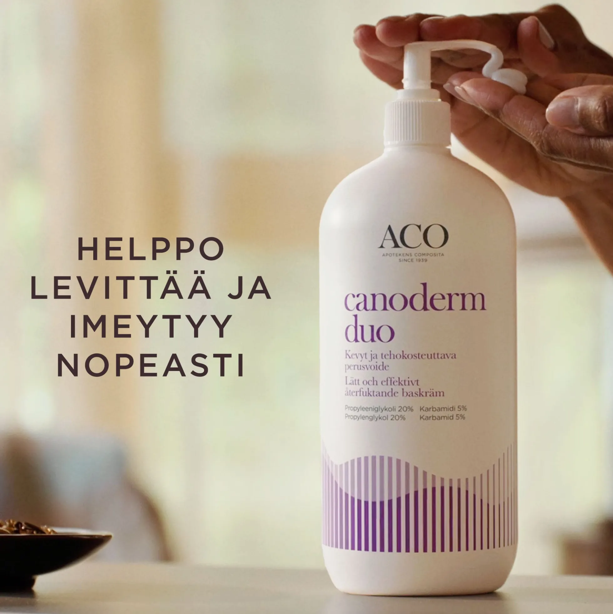 Canoderm Duo kevyt ja tehokosteuttava perusvoide 730g