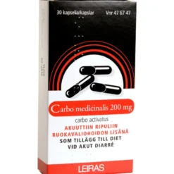 Carbo Medicinalis 200 mg -kapseli