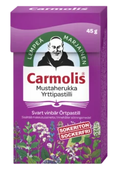 Carmolis mustaherukka yrttipastilli 45 g