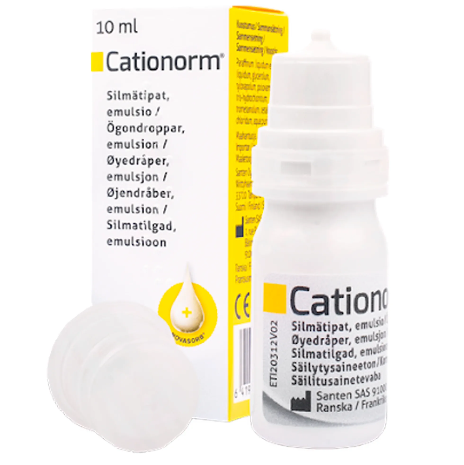 Cationorm -silmätipat