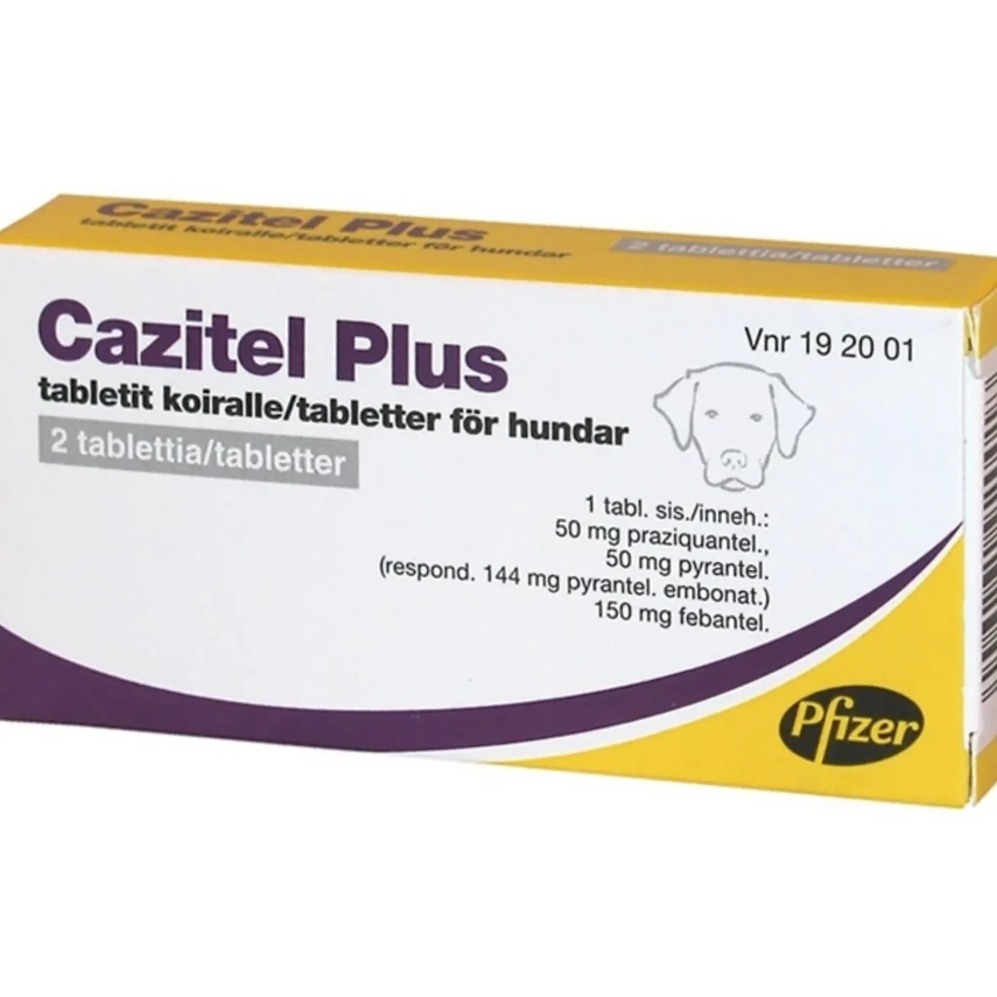 Cazitel Plus 50 mg/144 mg/150 mg tabletti Koiralle