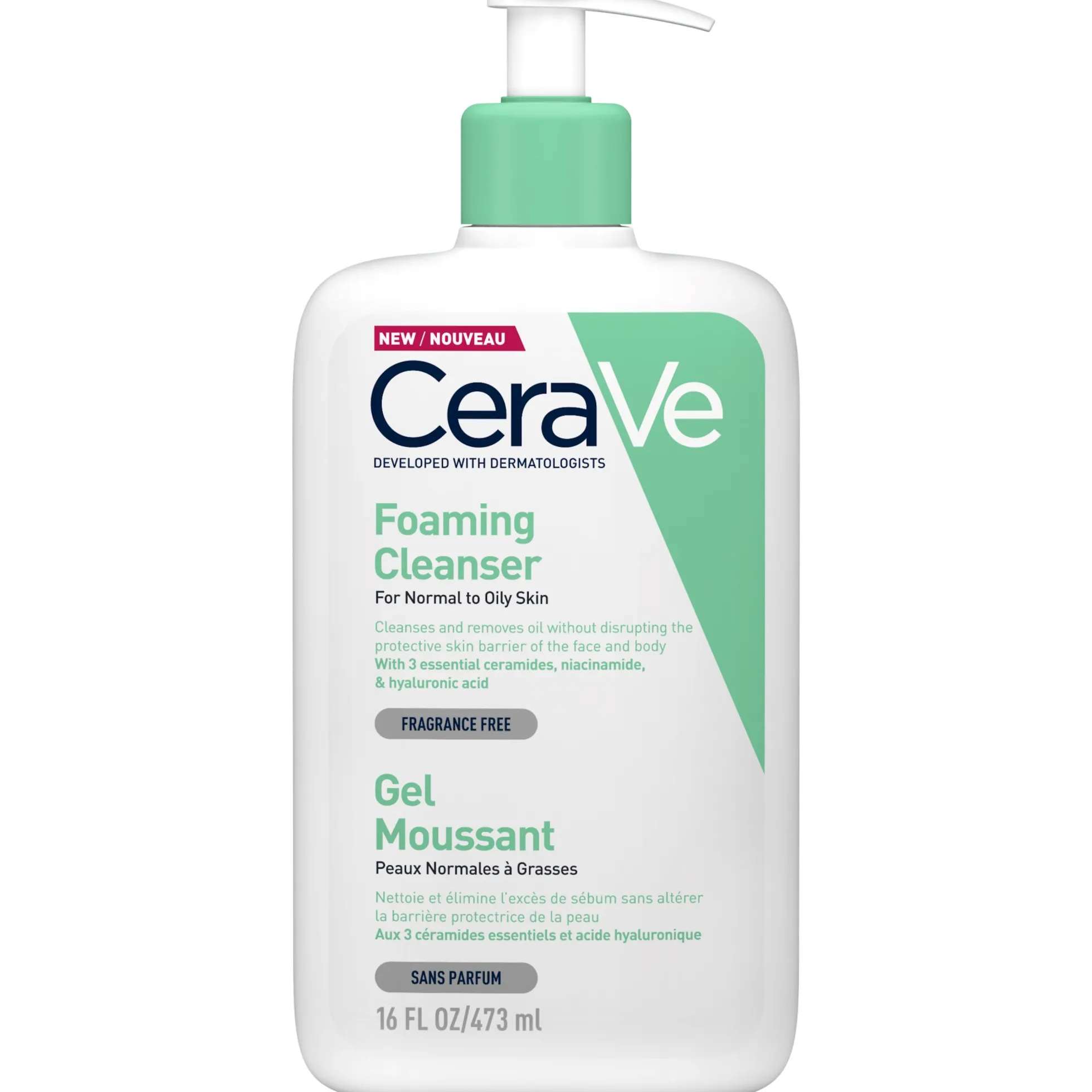 Cerave Foaming Cleanser - vaahtoava puhdistustuote normaalille ja rasvoittuvalle iholle 473 ml