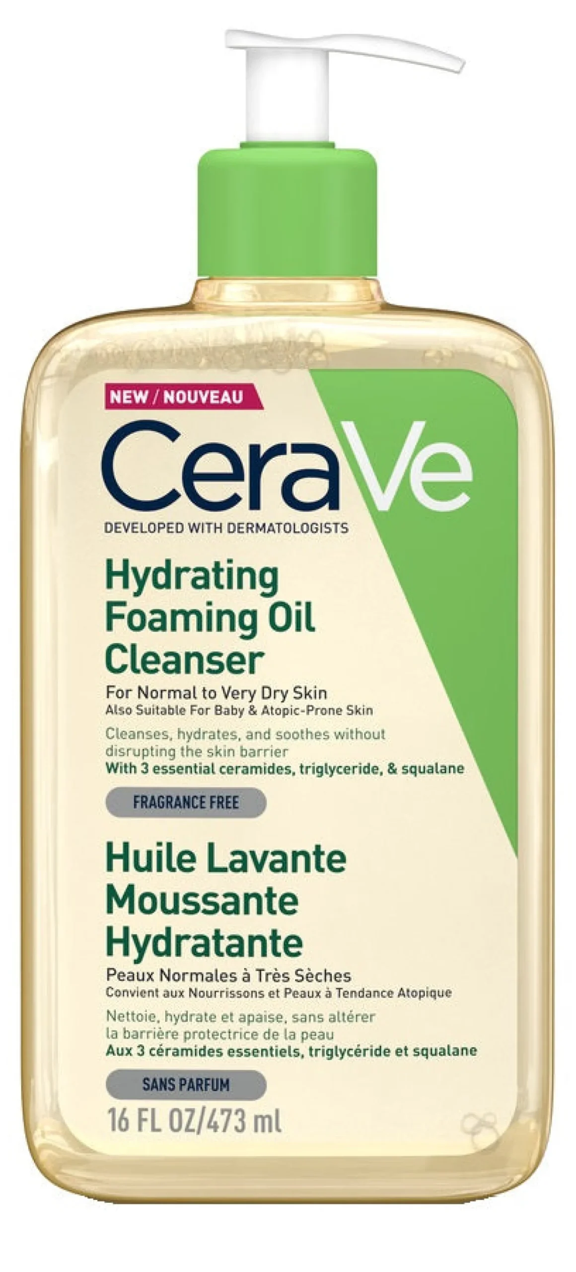 Cerave Hydrating Foaming Oil Cleanser vaahtoava puhdistusöljy 473 ml