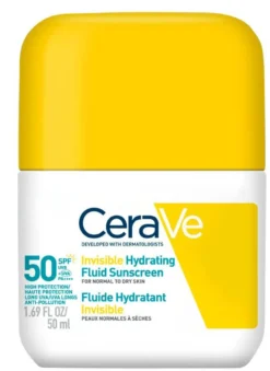 CeraVe Invisible Hydrating Fluid SPF50 kosteuttava aurinkosuojavoide kasvoille 50ml