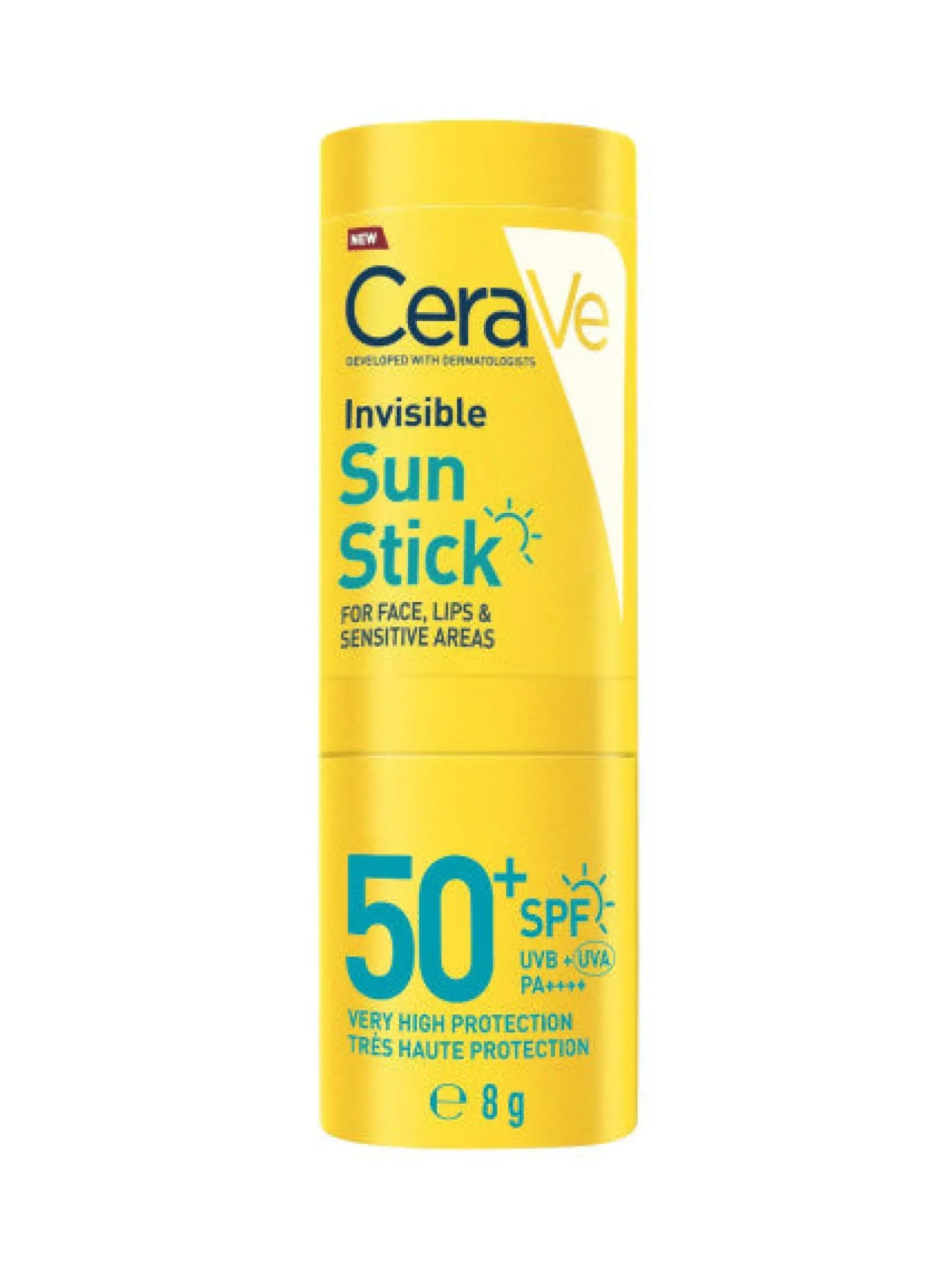 CeraVe Invisible Sun Stick SPF50+ aurinkosuojapuikko 8g