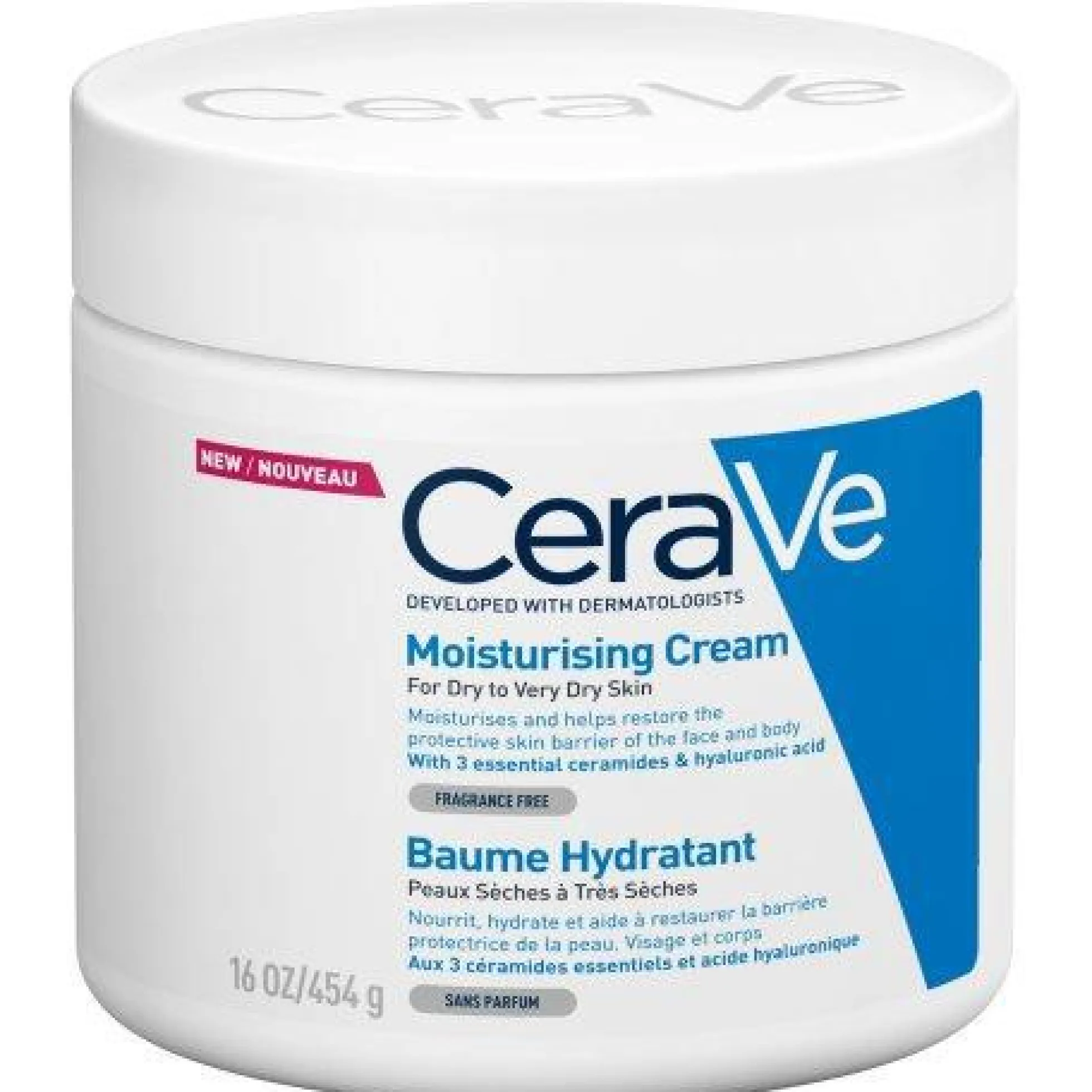 Cerave Moisturising Cream - kosteusvoide kuivalle ja erittäin kuivalle iholle 454 g