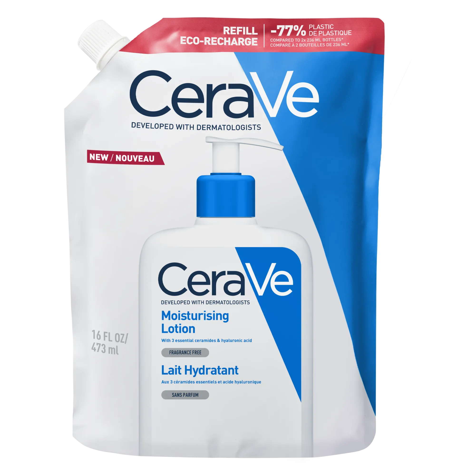 Cerave Moisturising Lotion täyttöpakkaus - kosteuttava emulsio kuivalle iholle 473ml