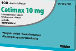 CETIMAX 10 mg -Eri pakkauskokoa - allergisiin oireisiin ja nokkosihottumaan
