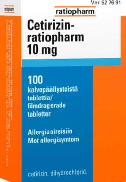 Cetirizin-ratiopharm 10 mg - eri kokoja
