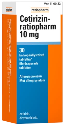 Cetirizin-ratiopharm 10 mg - eri kokoja