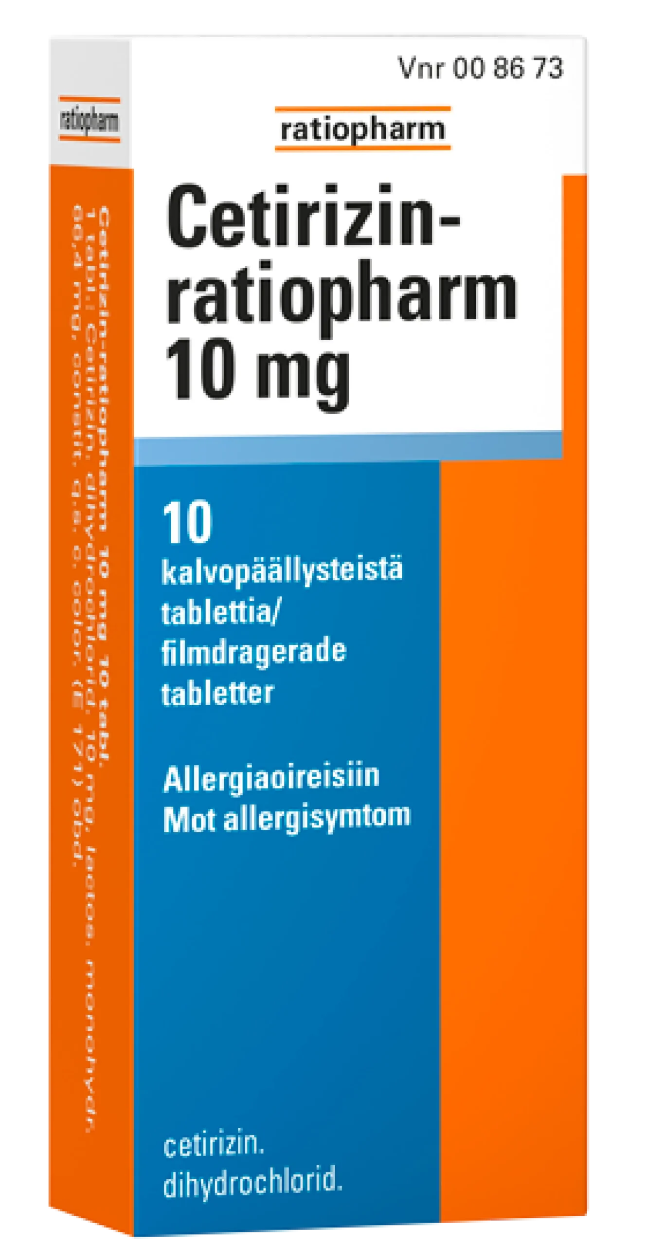 Cetirizin-ratiopharm 10 mg - eri kokoja