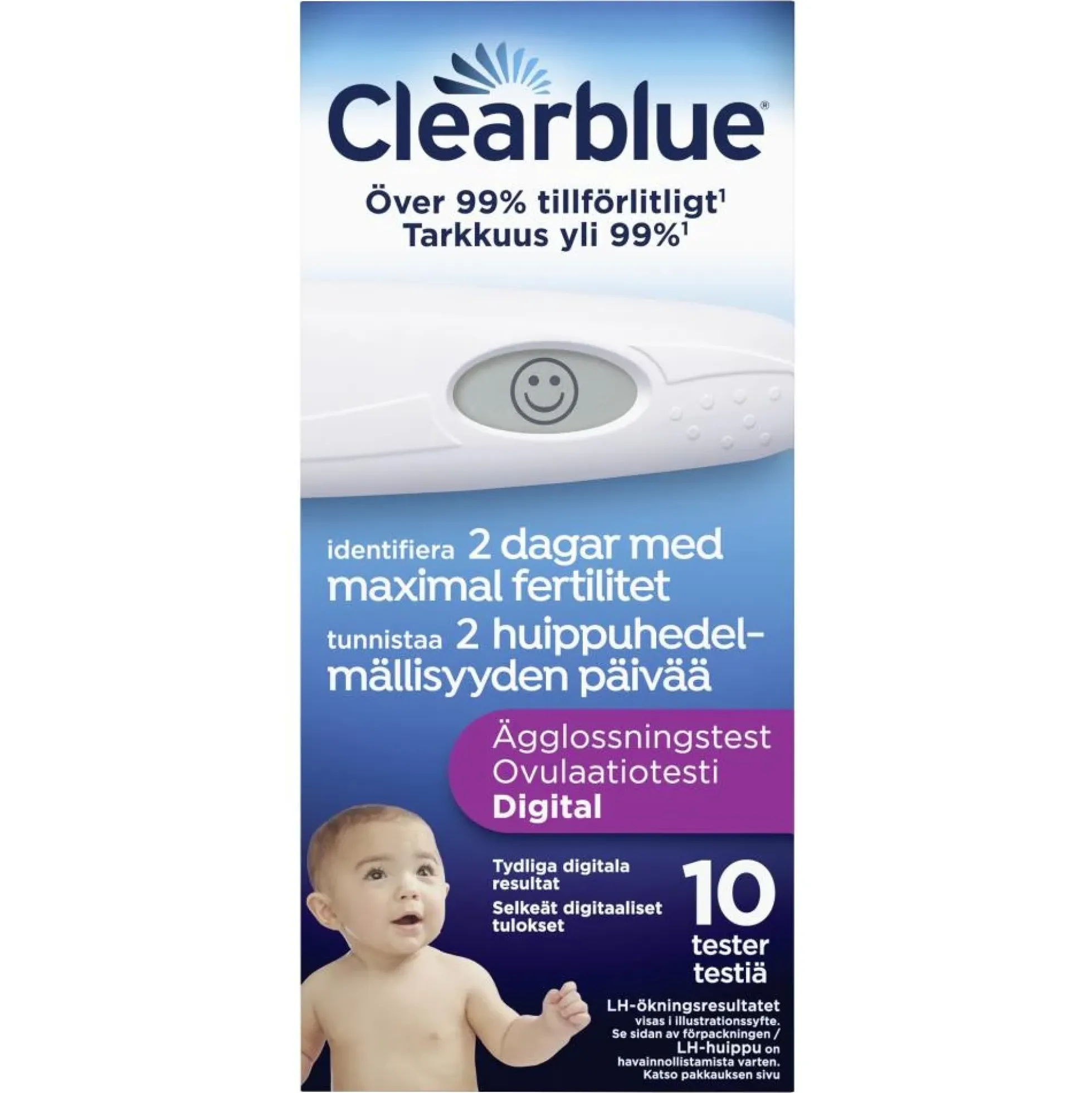 Clearblue Digitaalinen ovulaatiotesti kahden hormonin tasot