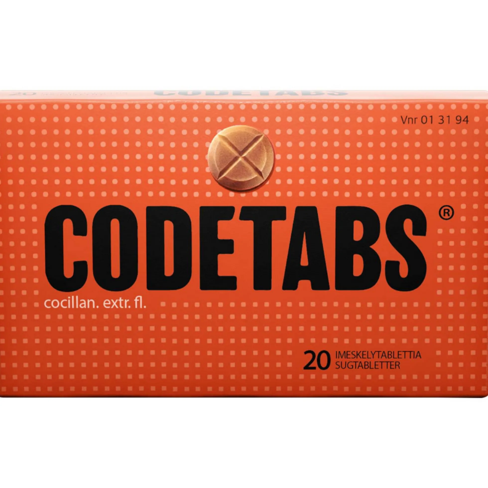 Codetabs 25 mg -imeskelytabletti yskän hoitoon