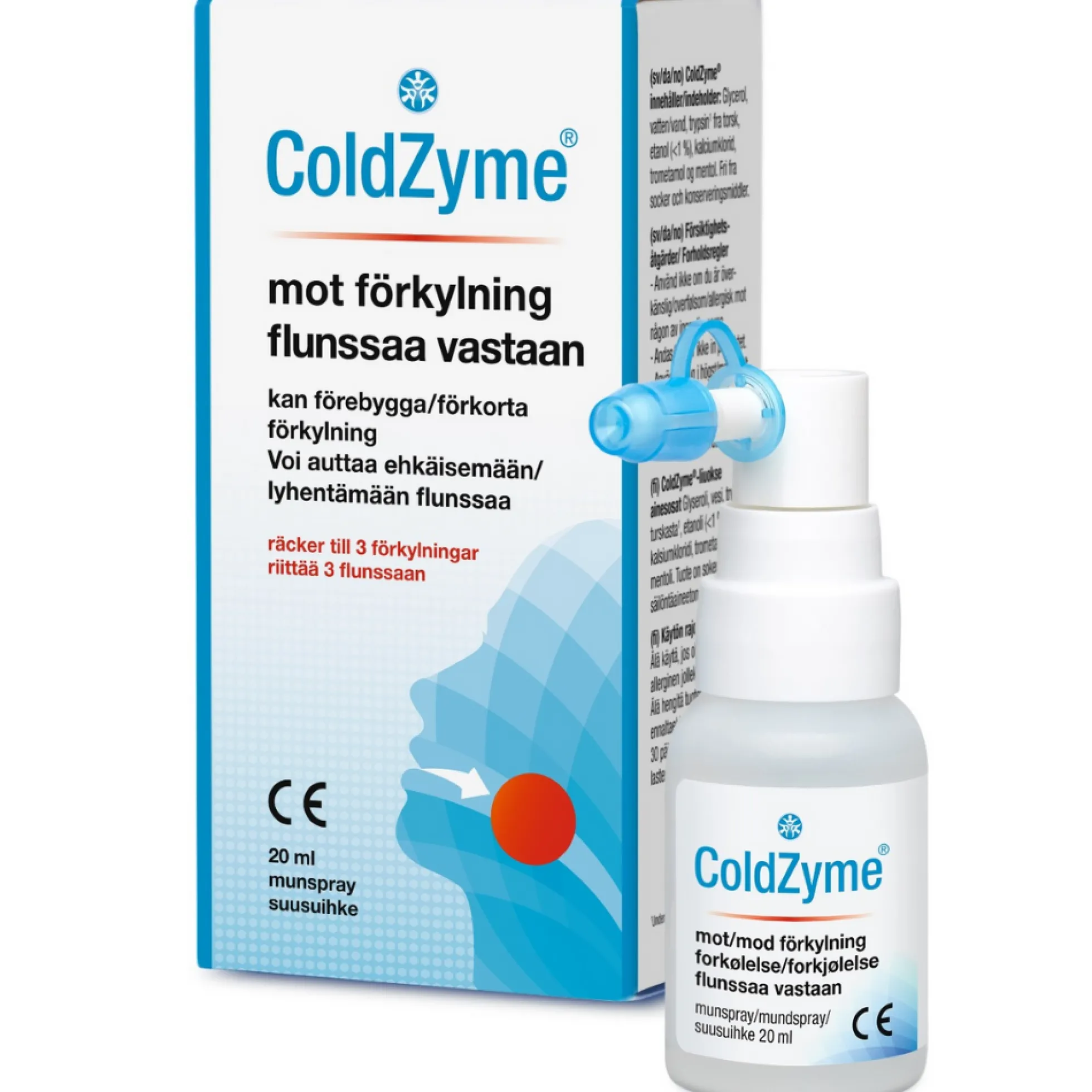 ColdZyme suusuihke flunssaa vastaan