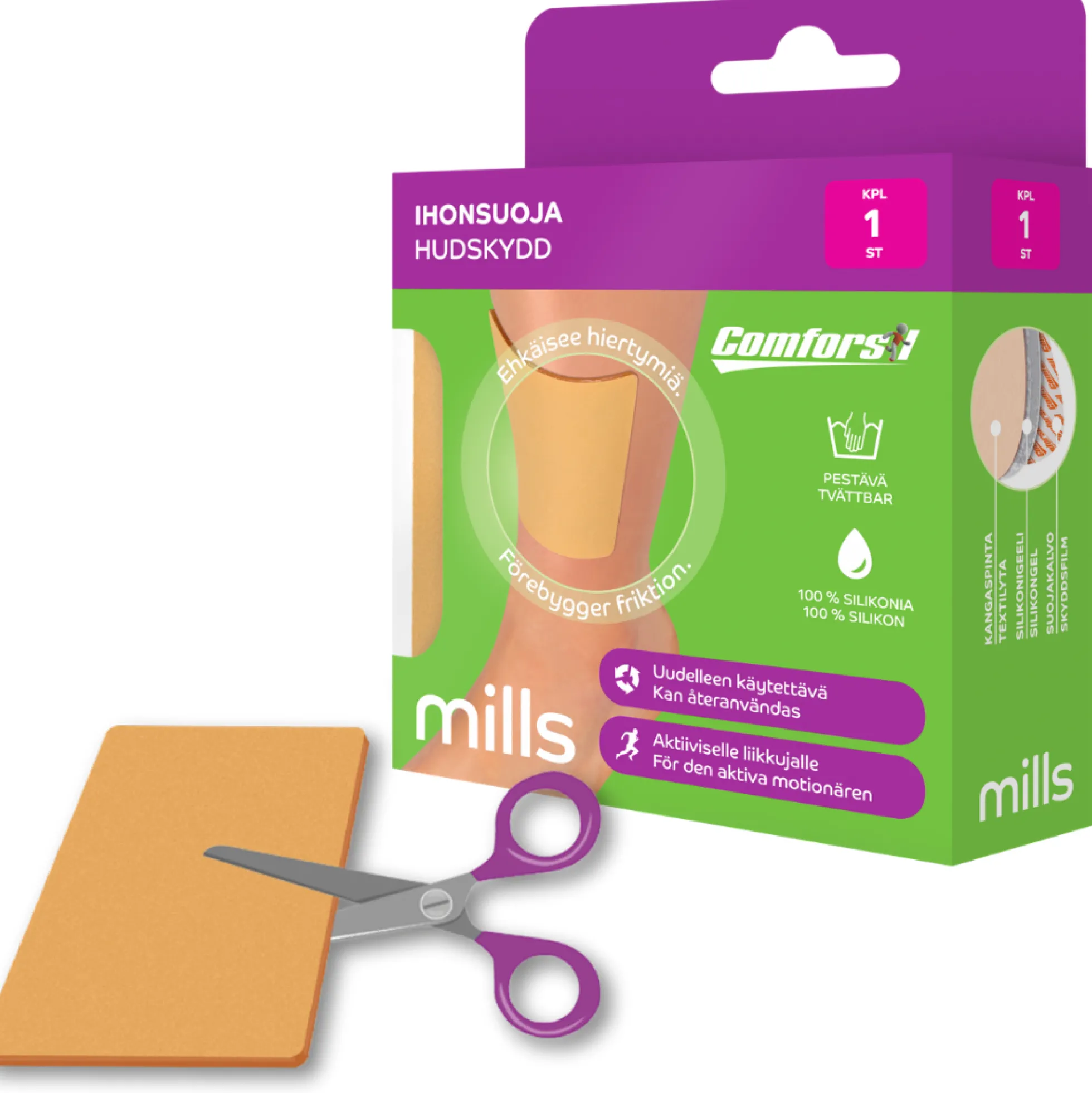 Comforsil Ihonsuoja 9,5x9,5 cm pestävä