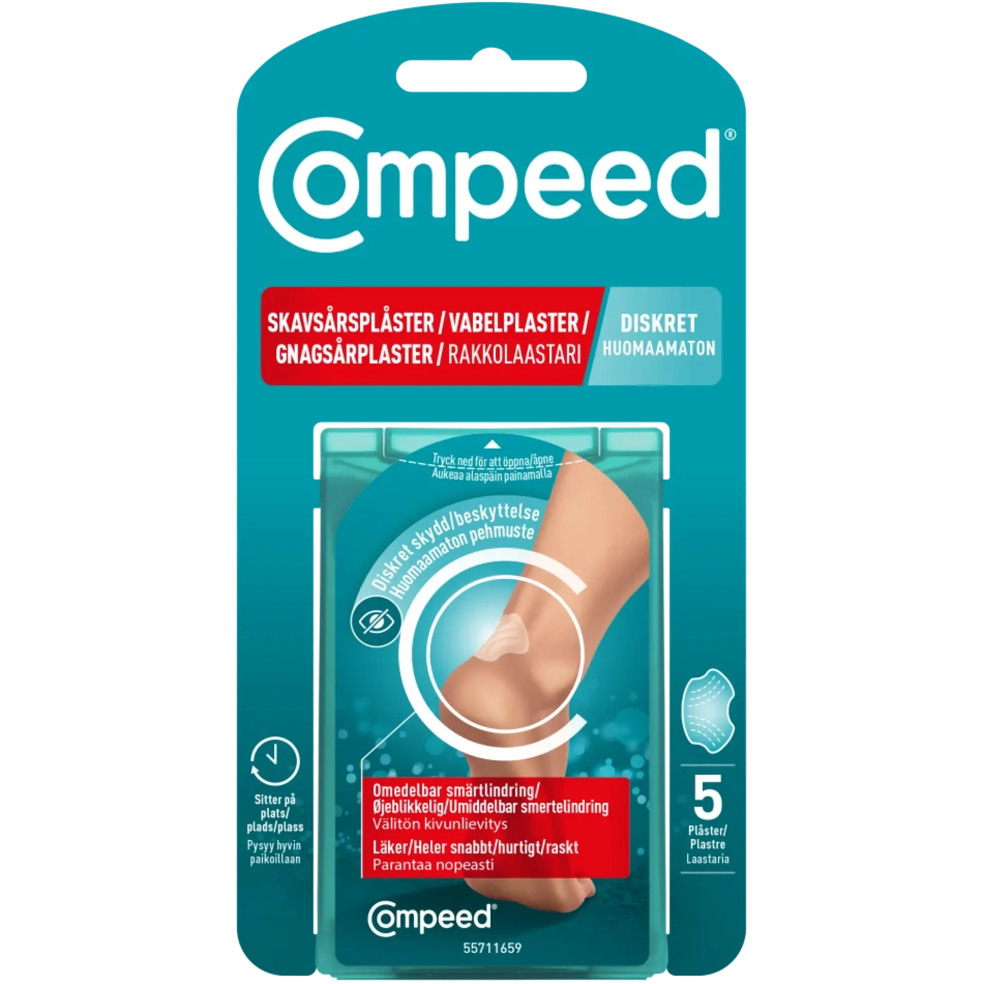 Compeed Discreet Rakkolaastari 5 kpl