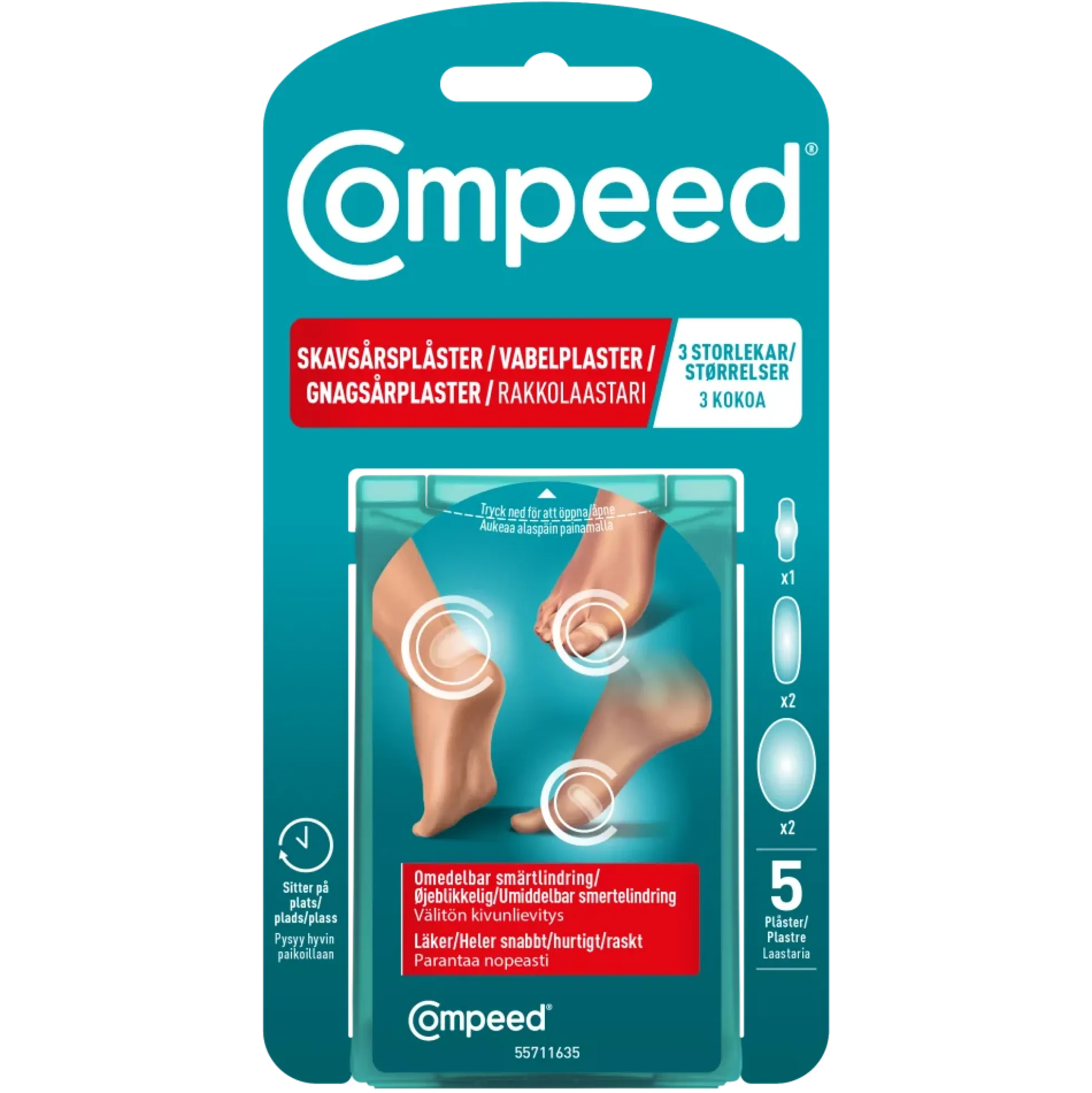 Compeed rakkolaastari Mixpack 5 kpl