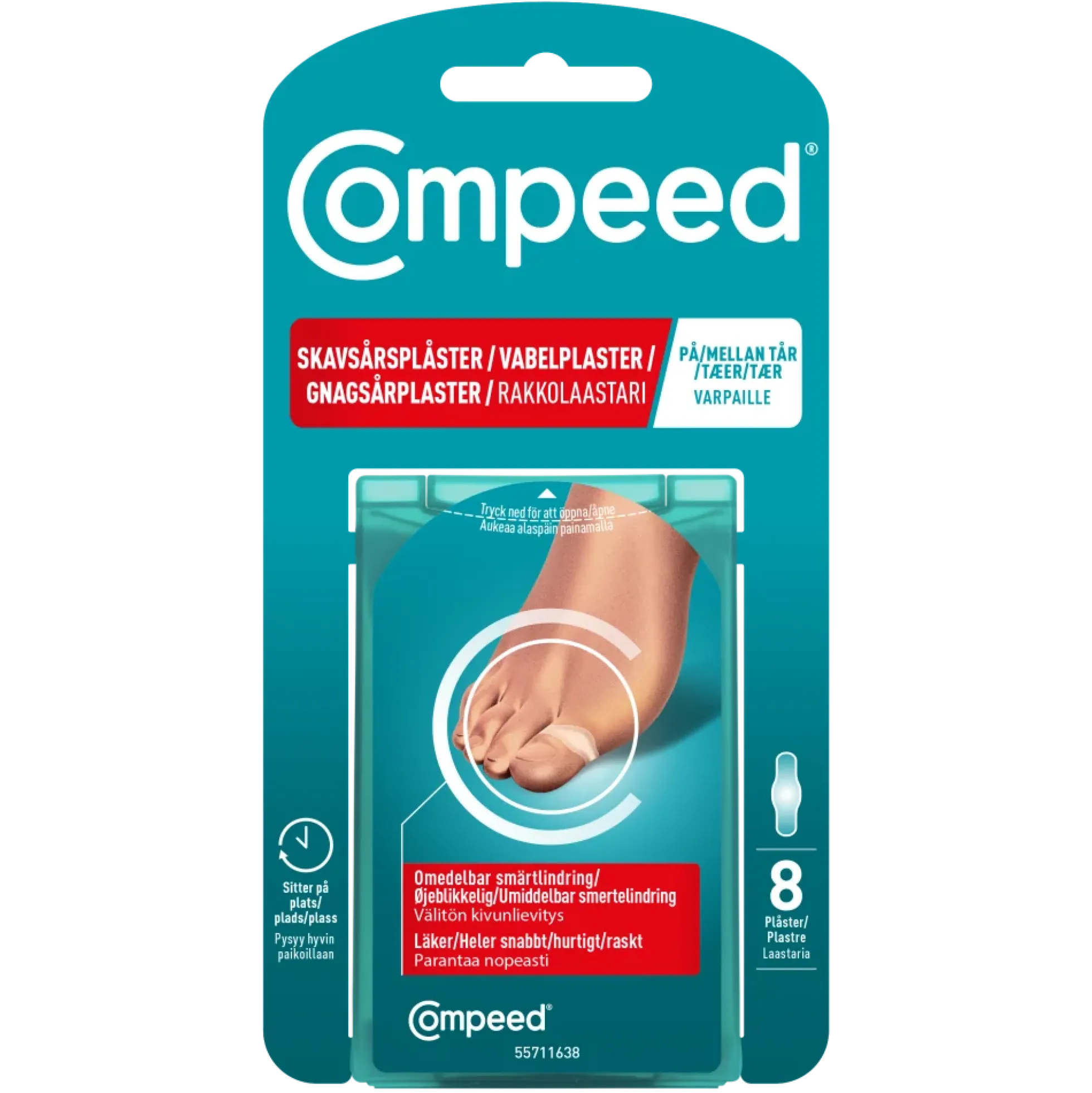 Compeed Rakkolaastari Varpaille