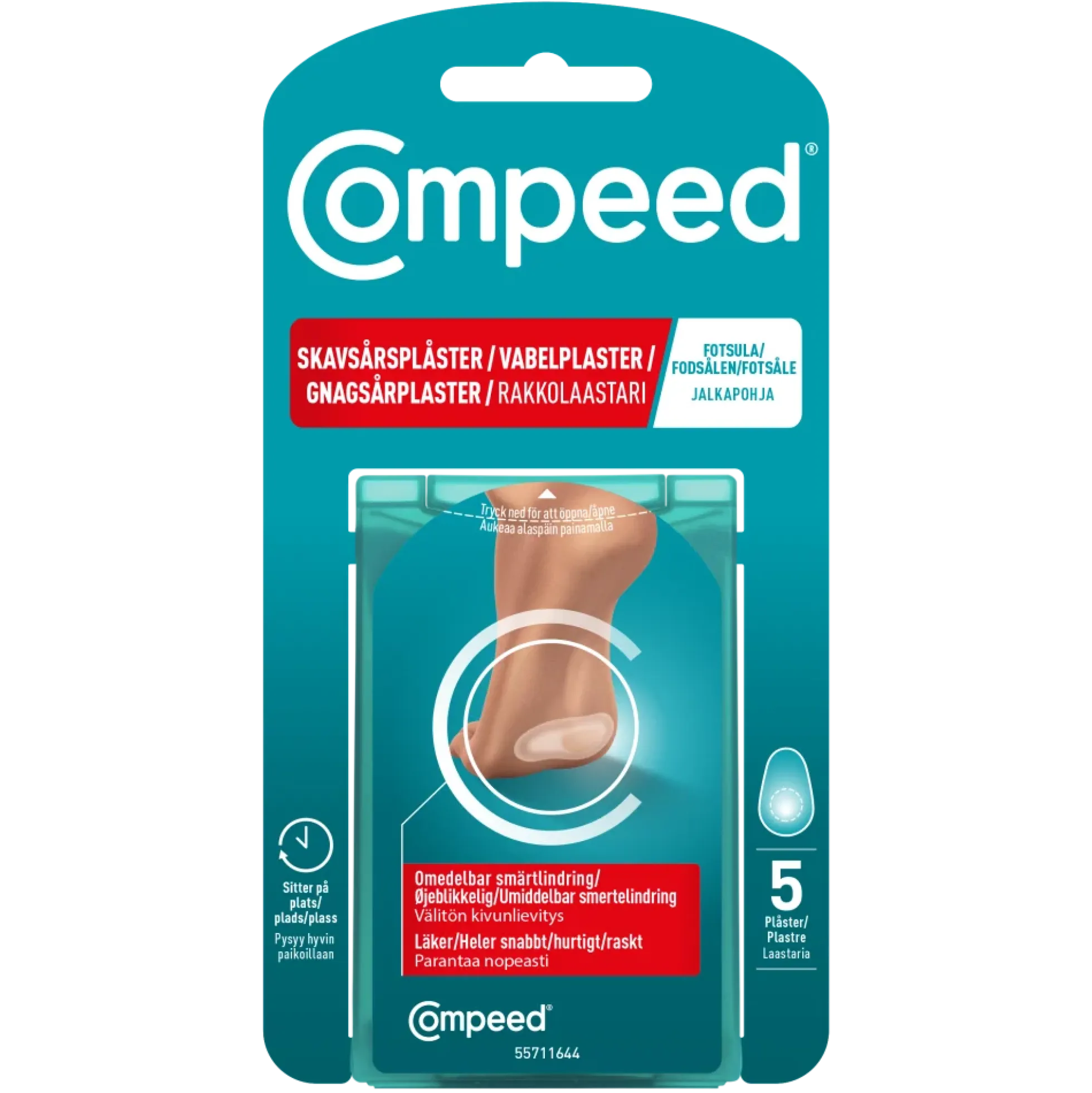 Compeed Sport Rakkolaastari jalkapohjaan
