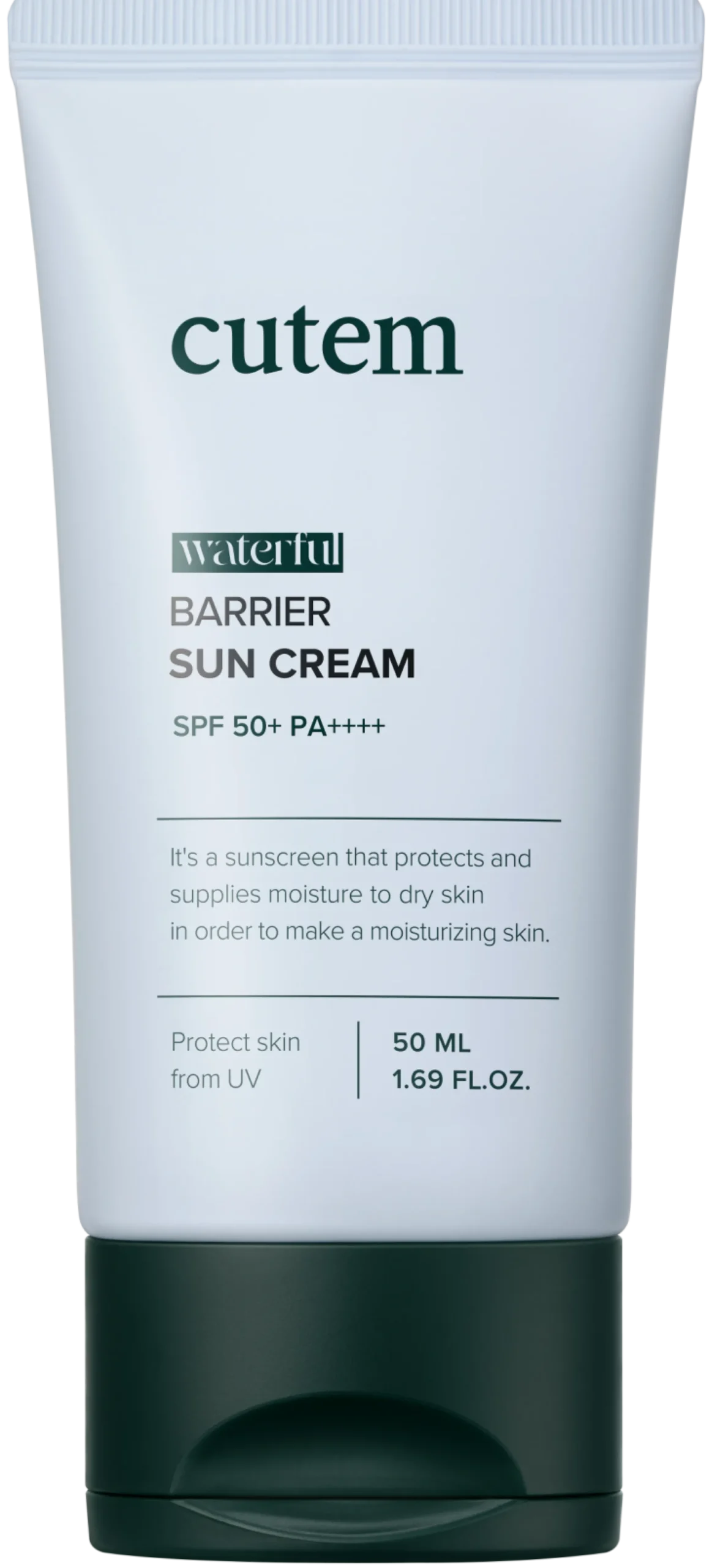 Cutem Waterful Barrier Sun Cream SPF50+ PA++++ aurinkovoide 50 ml