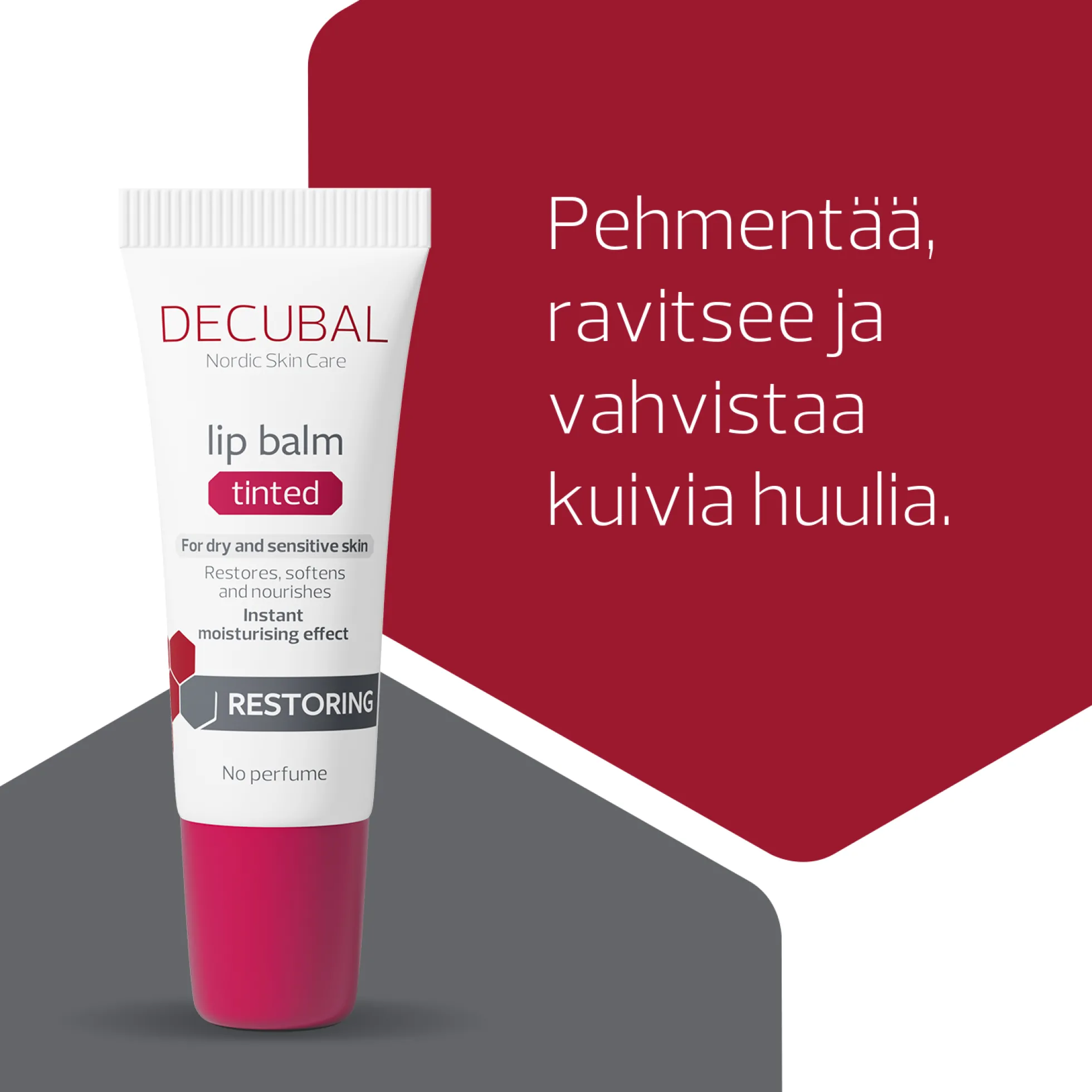 Decubal Restoring Tinted Lip Balm sävytetty huulivoide 10 ml