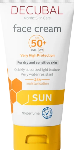 Decubal Sun Face Cream SPF50 aurinkovoide kasvoille 50 ml