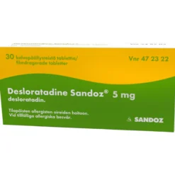 Desloratadine Sandoz 5 mg tabletti - eri kokoja