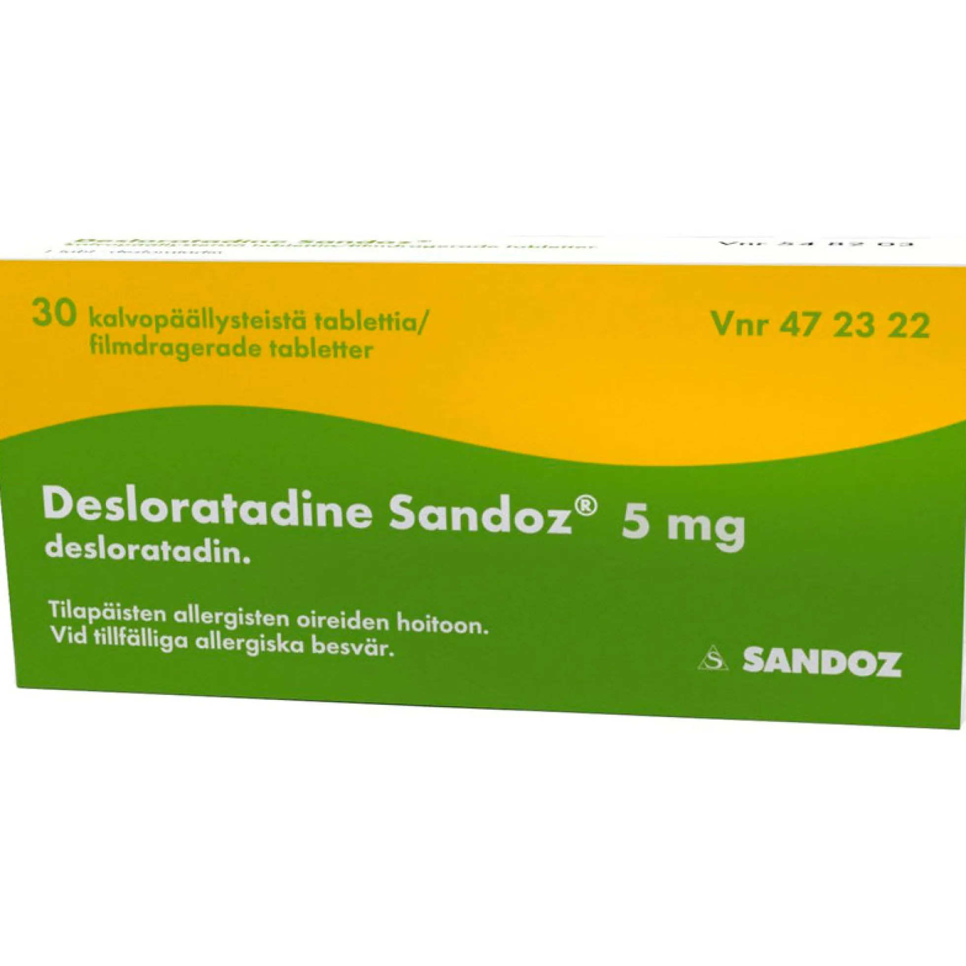 Desloratadine Sandoz 5 mg tabletti - eri kokoja