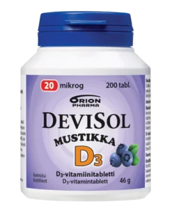 Devisol Mustikka 20 mikrog imeskelytabletti 200 kpl
