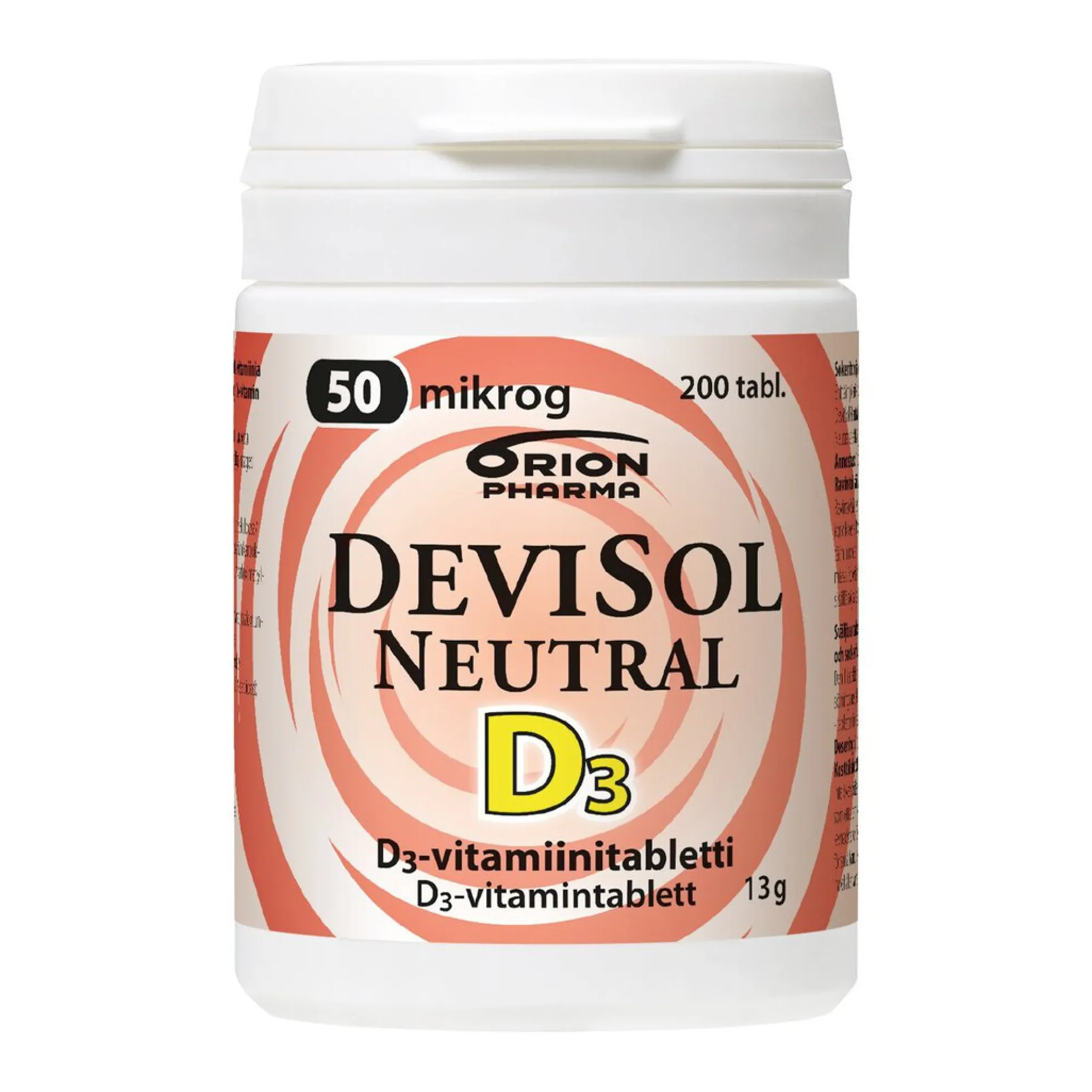 DeviSol Neutral 50 mikrog 200 tablettia