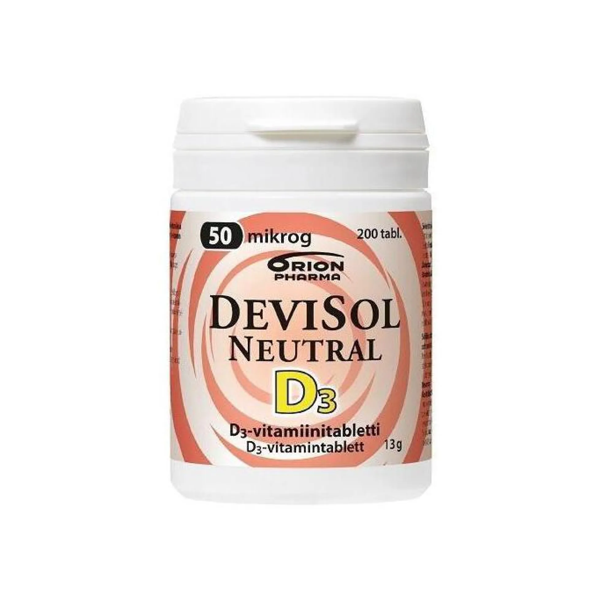DeviSol Neutral 50 mikrog 200 tablettia