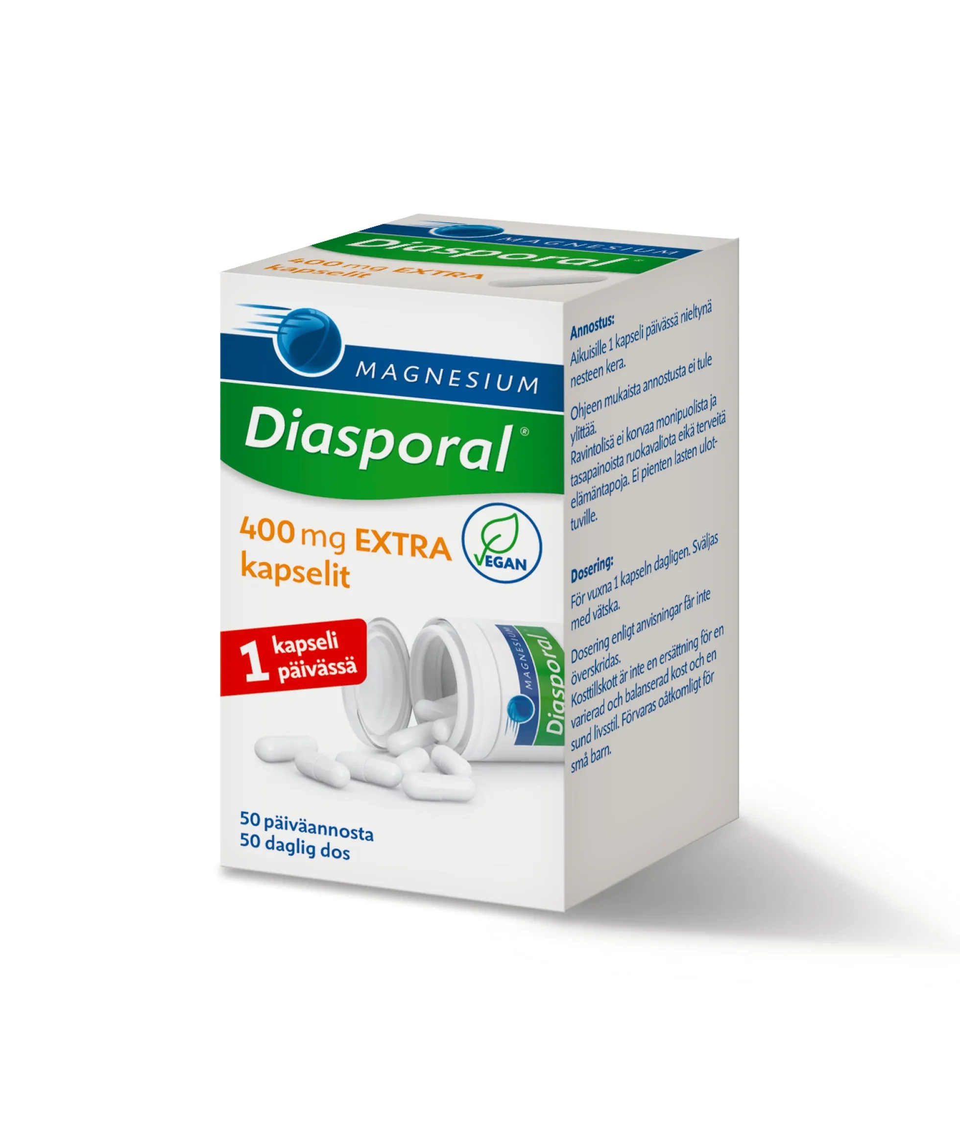 Diasporal Magnesium 400 Extra 50 kaps