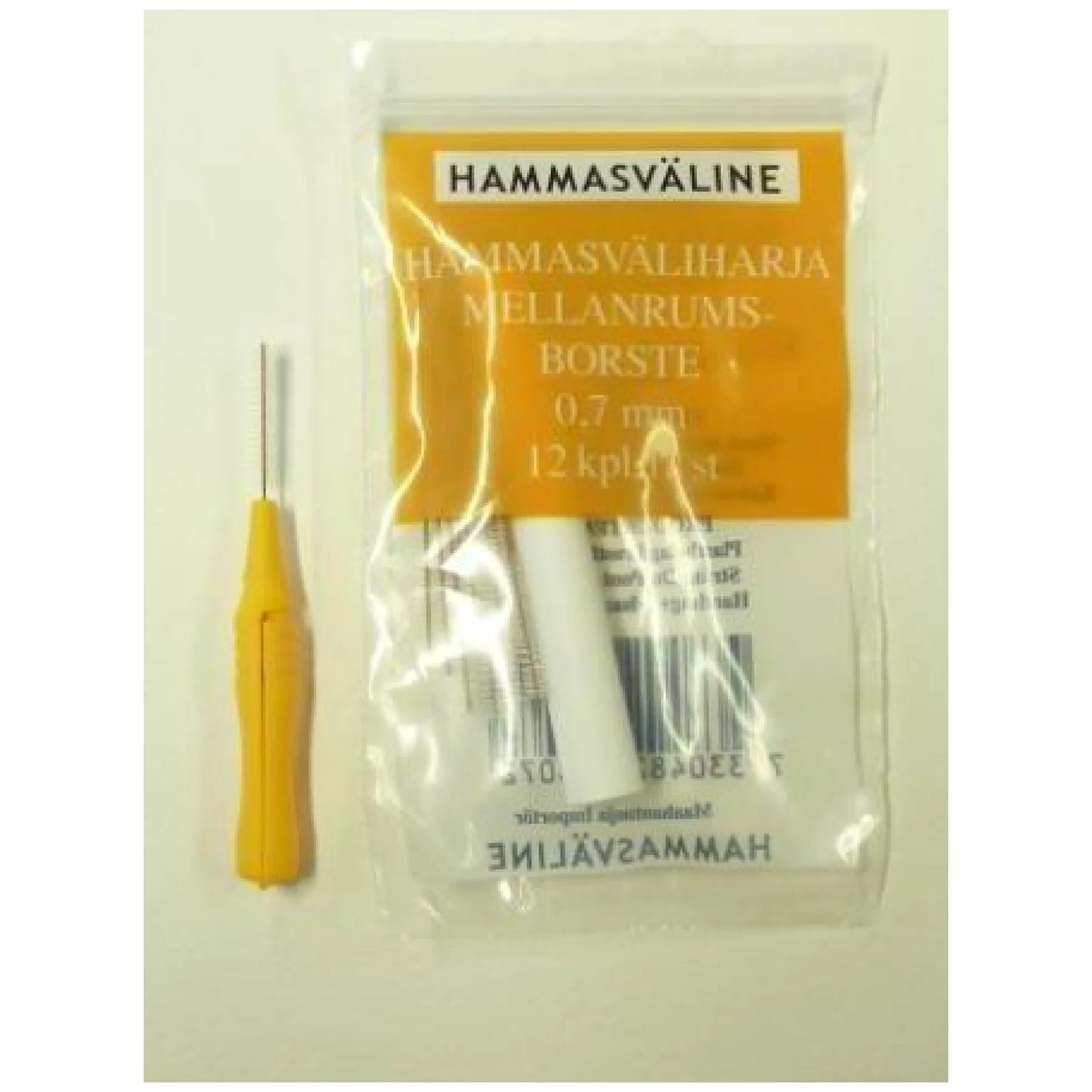 Doft hammasväliharja 0.7 mm keltainen
