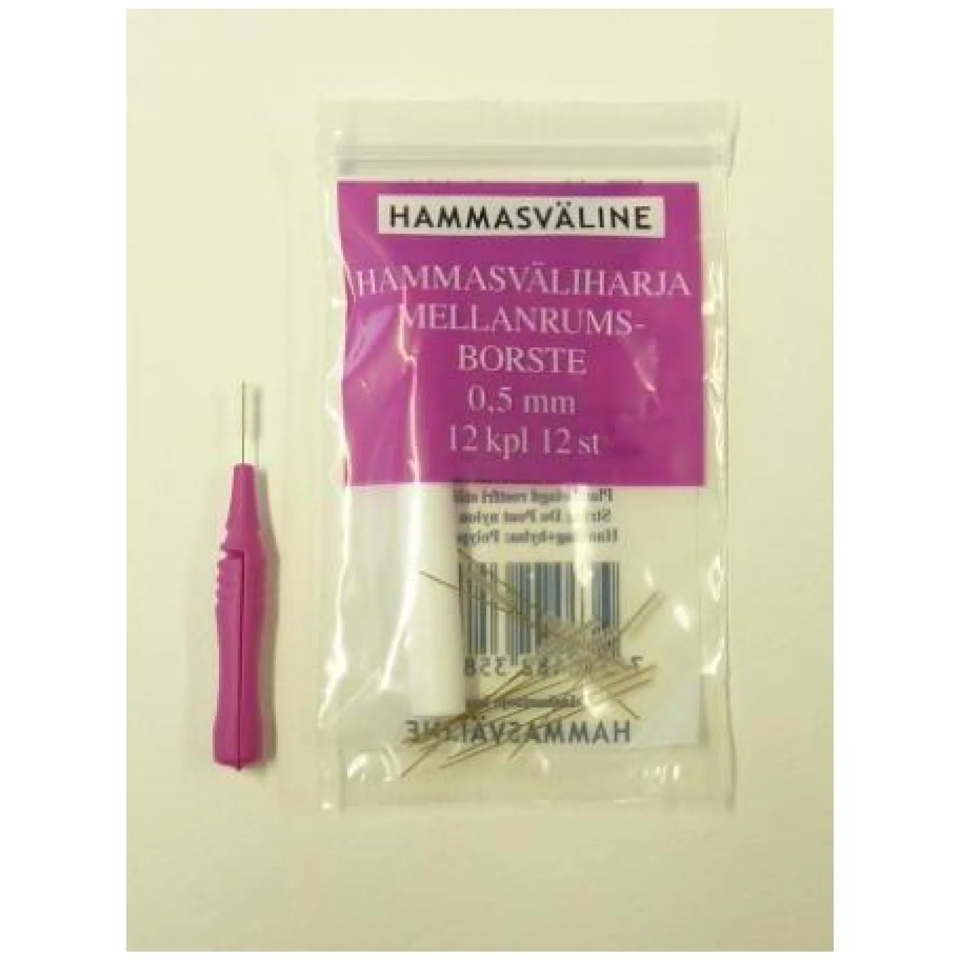 Doft hammasväliharja 0.5 mm lila