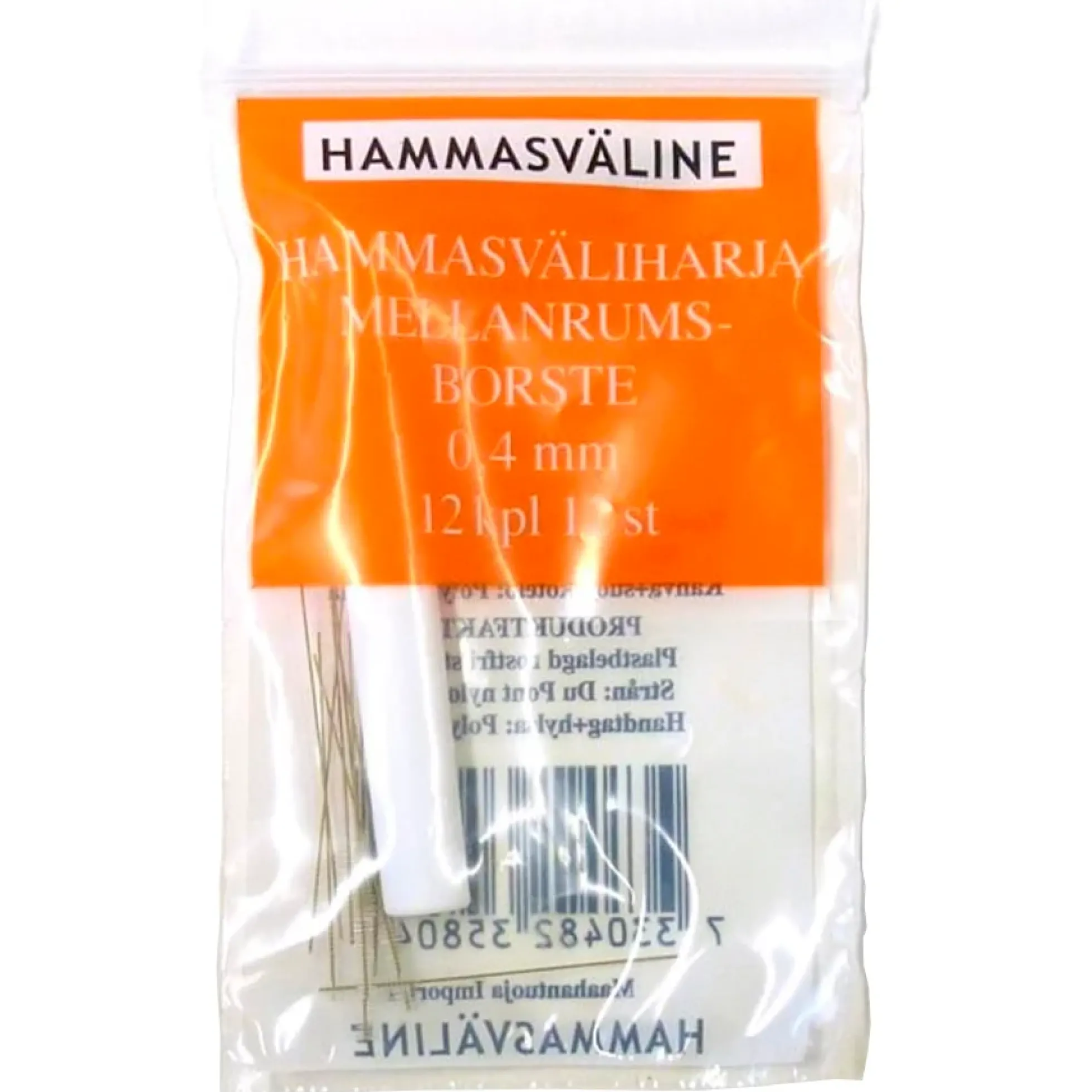 Doft hammasväliharja 0.4 mm oranssi