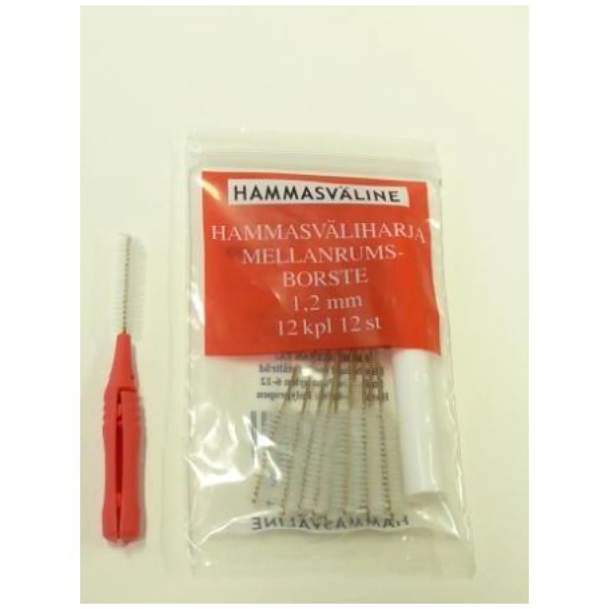 Doft hammasväliharja 1.2 mm punainen